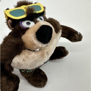 Vintage 24K WB Looney Tunes TAZ TASMANIAN DEVIL 8" Plush Stuffed Animal TOY 1993